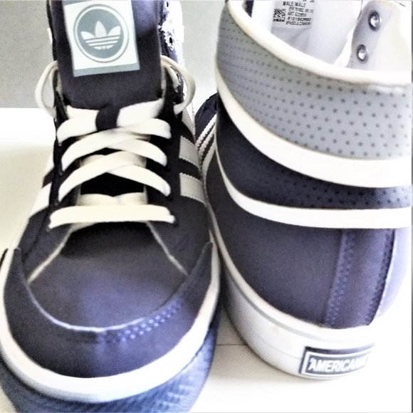 NEW Shoes MEN 8 Adidas Originals RETRO Blue white Basketball Athletic Sports main image 4